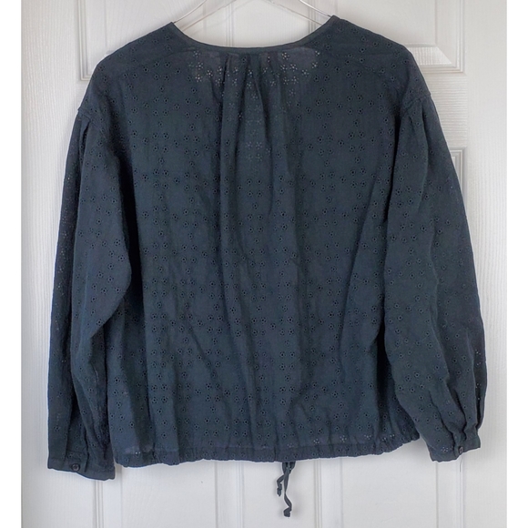Free people  start align eyelet black  blouse - Picture 7 of 16